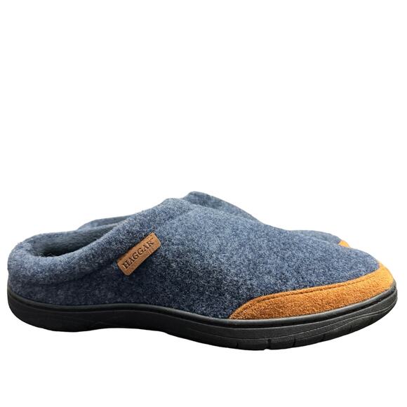 Haggar Mens Clog Slippers Size XL 11-12 Blue Felt Memory Foam Lightweight New‎ - Picture 4 of 10